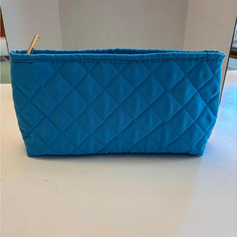 🔥Perlier Turquoise Quilted Pouch NWOT